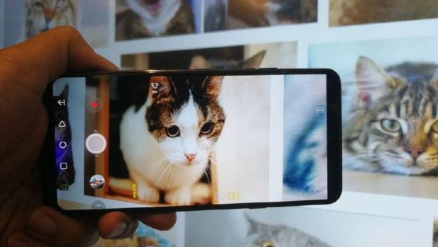 Contoh AI Cam di G7+ ThinQ. Bisa deteksi objek.