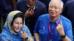 Begini Potret saat PM Najib dan Mahathir Laksanakan Pemilu