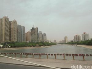 Foto: Kota Jalur Sutra di Gurun Pasir China