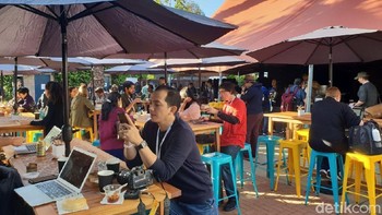 Google menyediakan ruang khusus bagi jurnalis untuk bekerja. Foto: detikINET/Fino Yurio Kristo