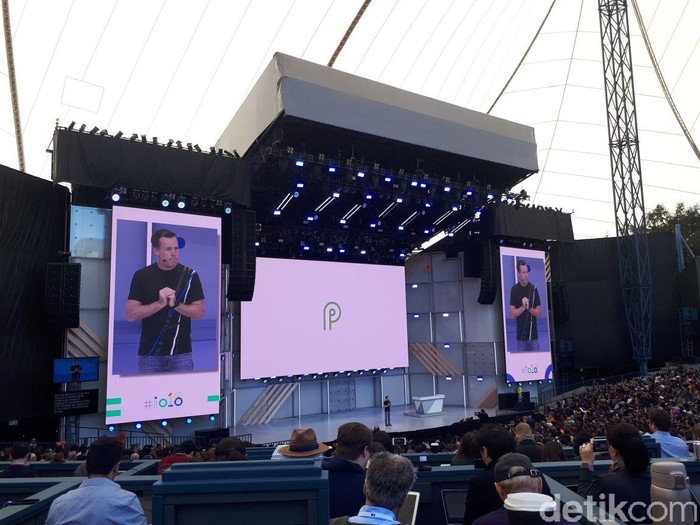 Pengenalan Android P di Google I/O. Foto: detikINET/Fino Yurio Kristo Pengenalan Android P di Google I/O. Foto: detikINET/Fino Yurio Kristo