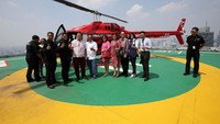 PT Whitesky Aviation sebagai penyedia layanan transportasi helikopter Helicity bekerjasama dengan PT Bank Negara Indonesia (Persero) Tbk (BNI) memberikan Jasa Antar Jemput Nasabah Emerald menggunakan Helikopter melalui Layanan BNI Helicity Service. Pool/BNI.