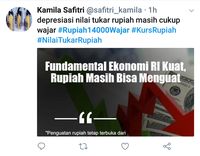 Dolar Rp 14.000, Muncul #Rupiah14000Wajar