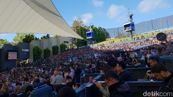 Beginilah keriuhan pengunjung yang datang dari seluruh dunia. Foto: detikINET/Fino Yurio Kristo