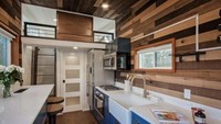 Ruangan dapur dibangun dengan bahan kayu. Inhabitat/Istimewa.