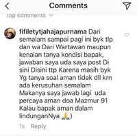 Jawaban Fifi soal kondisi Ahok di Mako Brimob. 