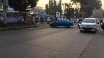 Foto: Pengendara Putar Arah Saat Jalan Mako Brimob Ditutup