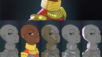 Karakter Okoye dalam film Black Panther. (Foto: Instagram)