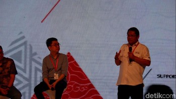 Berlangsung di Nusa Dua, Bali, gelaran Next ICorn akan berlangsung selama dua hari, 9-10 Mei 2018. Menkominfo Rudiantara, Kepala BKPM Thomas Lembong, serta empat CEO Unicorn Indonesia dan lebih dari 70 startup yang akan langsung mendeklarasikan Indonesia is Digital Paradise di hadapan 67 pemodal ventura dunia. Foto: Adi Fida Rahman/detikINETFoto: Adi Fida Rahman/detikINET