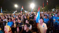 Dataran Petaling Jaya merupakan basis untuk pendukung Partai Pakatan Harapan, partai yang mendukung PM Mahathir Mohamad (Foto: Haris Fadhil/detikcom)