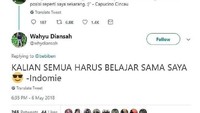 Akun @wahyudiansyah misalnya, ia membalas Kalian semua harus belajar sama Saya - Indomie yang memang jadi idola banyak orang kapanpun dan dimanapun. Foto: Istimewa