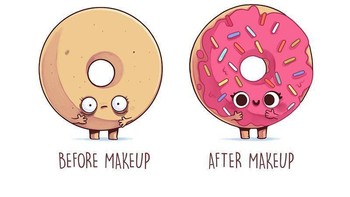 Masih soal makeup nih, lebih cocok ini atau yang tadi? Foto: Instagram @naolito