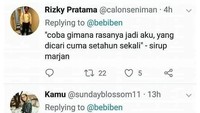 Sirup Marjan tak kalah baper. Sebagai minuman yang dicari setahun sekali, netizen ini seolah menyampaikan isi hati sirup Marjan. Sirup aja bisa baper! Foto: Istimewa