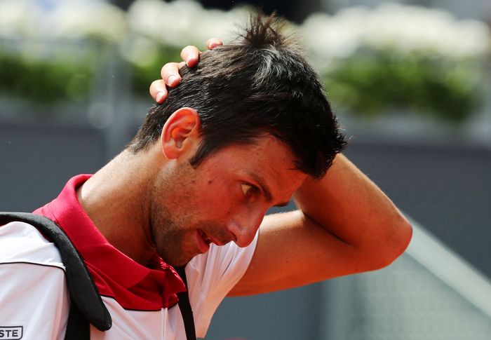 Juara dua kali Novak Djokovic tersingkir lebih awal di Madrid Terbuka. (Foto: Sergio Perez/Reuters) Juara dua kali Novak Djokovic tersingkir lebih awal di Madrid Terbuka. (Foto: Sergio Perez/Reuters)