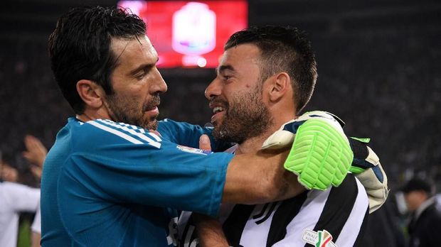 Buffon tidak tampil penuh di pertandingan terakhirnya bersama Juventus.