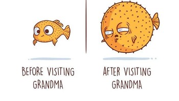 Abis dari rumah nenek juga berat badan berpotensi melonjak. Foto: Instagram @naolito