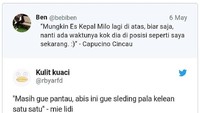 Gimana nih, mie lidi-lidian juga ikutan baper. Masih gue pantau. Abis ini gue sleding pala kalian satu-satu. Ih serem! Foto: Istimewa