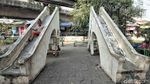 Taman Bermain di Cilincing Jakut Rusak Tak Terawat