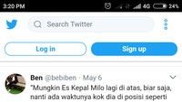 Postingan ini mendapat 485 komentar dan sudah di re-tweet lebih dari 9,4 juta netizen. Akun @bebiben juga bahkan menulis Es Kepal Milo Salted Egg seolah memadukan dua kudapan yang sama-sama menyita perhatian foodies.  Foto: Istimewa