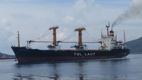 Kapal Tol Laut berlayar di Tarempa, Kabupaten Kepulauan Anambas, Provinsi Kepulauan Riau. Dok. PT Pelni.