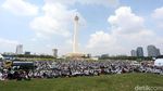 Momen Massa Aksi Bela Palestina Salat Jumat di Monas