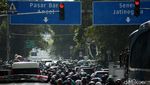 Foto: Ada Aksi Bela Palestina, Lalin Sekitar Monas Macet