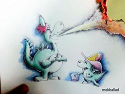 Kreatif! Perpaduan Benda Nyata dengan Lukisan