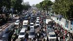 Foto: Ada Aksi Bela Palestina, Lalin Sekitar Monas Macet