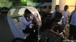 Foto: Becak Lokal Rasa Jerman yang Dijajal Anies di Balai Kota