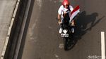 Massa Aksi 115 Bubar Kibarkan Merah Putih dan Bendera Palestina