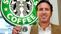 Pendiri Starbucks - Howard Schultz. Starbucks awalnya didirikan tahun 1971 sampai akhirnya seorang Howard Schultz membeli Starbucks dan membuat kedai kopi ini mendunia. Starbucks mendunia saat Howard terinspirasi oleh kedai kopi espresso di Italia. brightside.me/Istimewa.