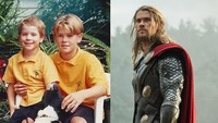 Chris Hemsworth ternyata pernah belah tengah juga nih. Dok. Ist