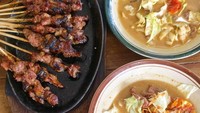 Menyantap tongseng  memang paling enak jika dipadukan dengan sate kambing yang masih panas. Jangan lupa irisan acar segar seperti menu makan siang @fify.susanto. Foto: Instagram