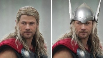 Thor, di komik thor memiliki topi baja. (Foto: Boredpanda)