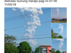 Foto-foto Letusan Merapi yang Diabadikan Netizen