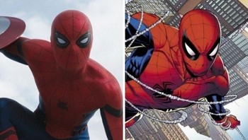 Spiderman, kostumnya sama dengan film dan komiknya. (Foto: Boredpanda)