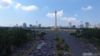 Dari Monas, massa ada yang menuju kantor Kedubes Amerika Serikat