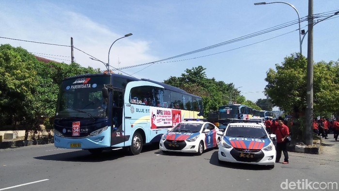 Ada Apel Siaga PDIP se-Jateng, Jalan Sekitar Manahan Solo Ditutup