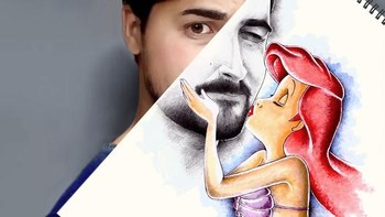 Dicium oleh mermaid. (Foto: Mokhallad Habib)