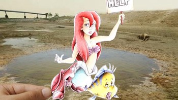 Aku menggabungkan gambar dan fotografi serta kehidupan nyata untuk menciptakan pemandangan surealis yang unik, tambahnya. (Foto: Boredpanda)