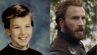 Ketampanan Chris Evans ternyata nggak berubah dari kecil. Dok. Ist