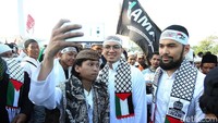 Beberapa artis terlihat berbaur dengan massa Aksi 115 mulai dari Teuku Wisnu, Irwansyah, hingga Peggy Melati Sukma. Mereka berbaur bersama masa Aksi 115 untuk mendukung Palestina.
