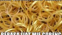 Hayo yang sore-sore lapar. Lihat tumpukan karet seperti lagi lihat mie goreng. Duh! Foto: Istimewa