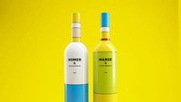 Botol minuman anggur ini terinspirasi dari tokoh kartun ternama di serial The Simpsons. Boredpanda/Istimewa.