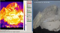 Ini penampakan kawah Gunung Merapi dari kamera thermal setelah letusan freatik. / Foto: Twitter Balai Penyelidikan dan Pengembangan Teknologi Kebencanaan Geologi (BPPTKG)