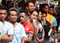 Warga Timor Leste berbaris untuk menyalurkan aspirasinya di pemilu parlemen
