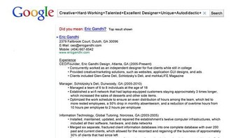 Tampilan ala mesin pencarian Google. (Foto: Boredpanda)