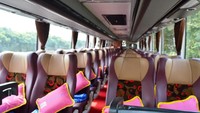 ada keunikan dalam kelas Ekonomi Premium. Secara bangku, bus itu memiliki konfigurasi kursi 2-2 yang identik dengan kelas Eksekutif. Foto: Dok. PO. Siliwangi Antar Nusa (SAN)