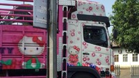 Truk ini ditemui di jalanan Bekasi, Jawa Barat. Foto: Pembaca/Suci Damaeanti