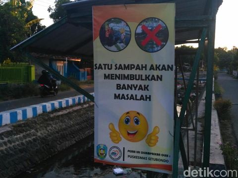 Imbauan agar tak membuang sampah/